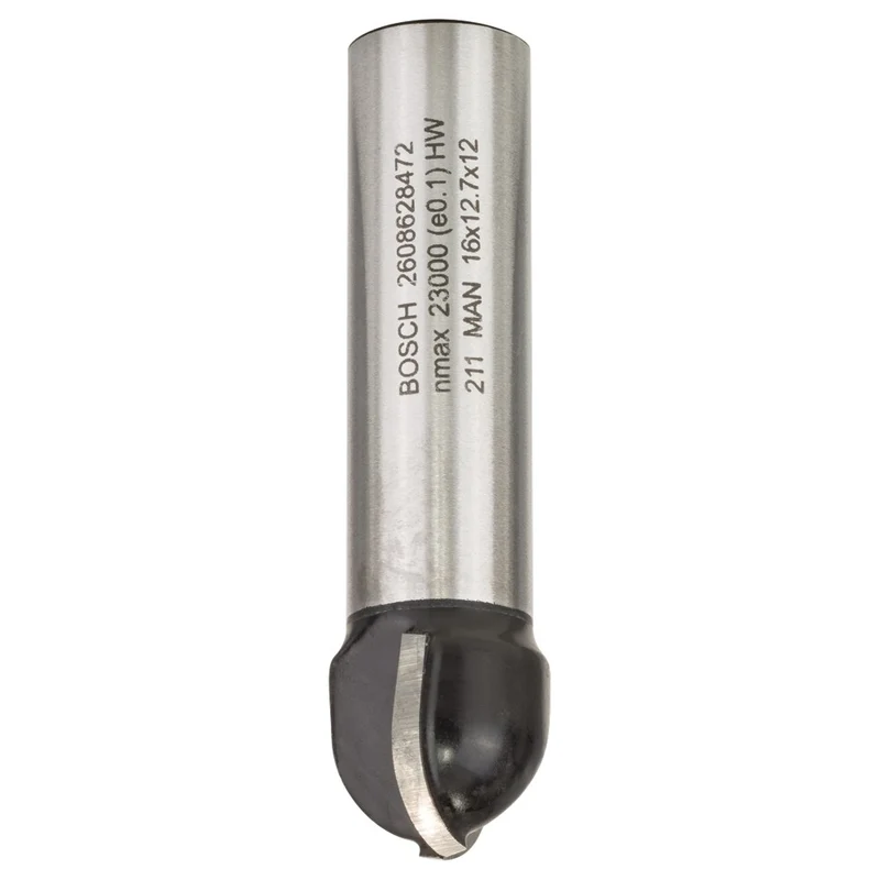 Bosch HALFRONDPROFIELFREES 12 MM, R1 8 MM, D 16 MM, L 12,7 MM, G 54 MM