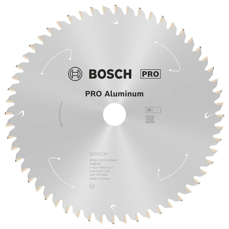 Bosch CIRKELZAAGBLAD ALUMINIUM 190X20X2/1.5X56T