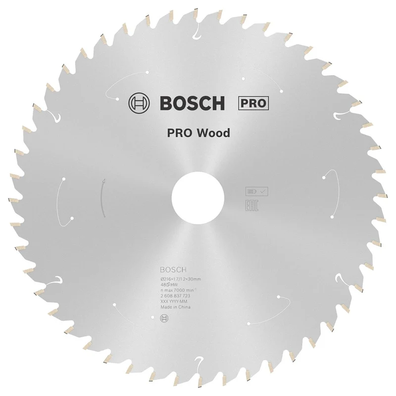 Bosch CIRKELZAAGBLAD WOOD 216X30X1.7/1.2X48T