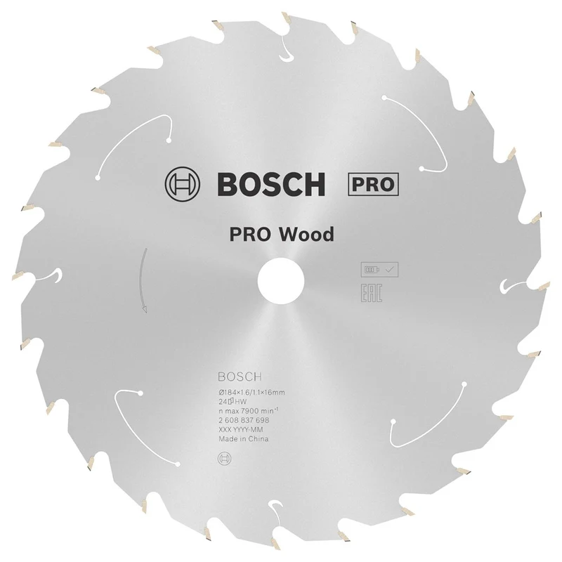 Bosch CIRKELZAAGBLAD WOOD 184X16X1.6/1.1X24T