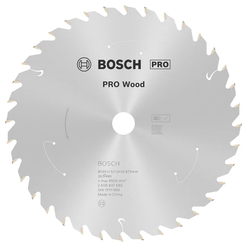 Bosch CIRKELZAAGBLAD WOOD 165X15.875X1.5/1.0X36T