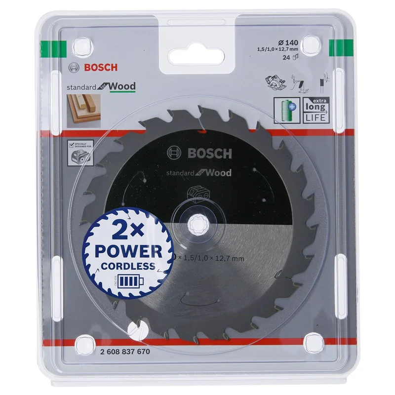 Bosch CIRKELZAAGBLAD WOOD 140X12.7X1.5/1.0X24T