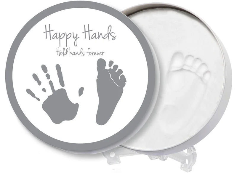 Dooky Afdrukset Happy Hands Rond Klei Blik