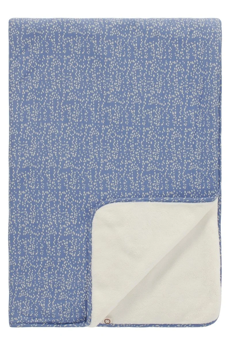 Noppies Boxkleed Stippen Dubbelzijdig Colony Blue 75X100cm