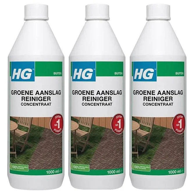 HG groene aanslagreiniger concentraat 1L 9374N - 3 stuks