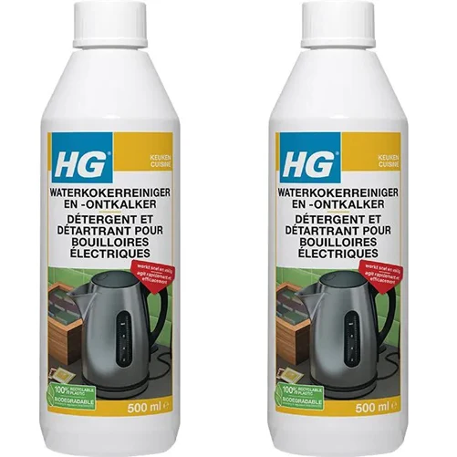 HG waterkokerreiniger en -ontkalker - 2 stuks + Gratis KwastenDiscounter spons