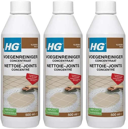 HG voegenreiniger concentraat - 3 stuks + Gratis KD Spons