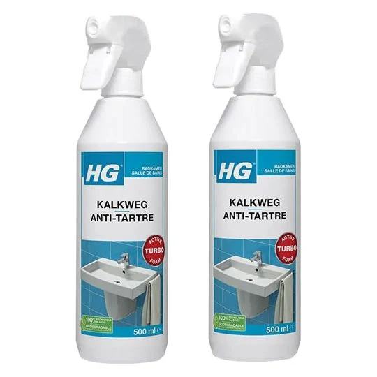 HG Kalkweg Schuimspray - 2 stuks + gratis KwastenDiscounter Spons