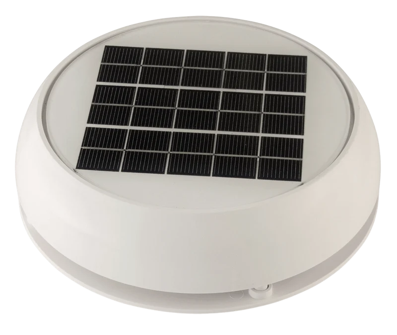 4" Day/Night Solar Vent - White