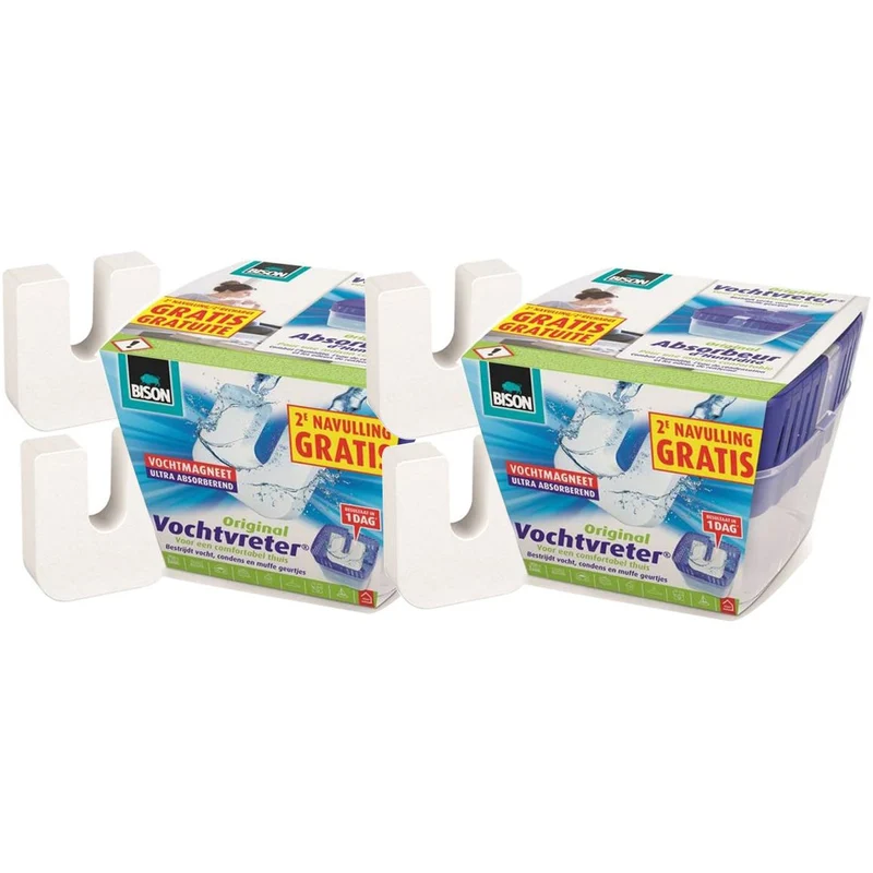 Bison®Vochtvreter + navul 450GR - 2 stuks
