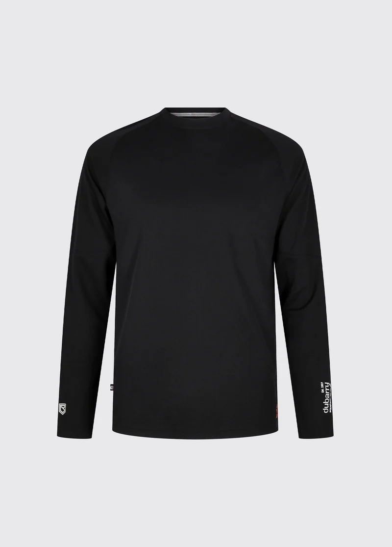 Ancona Lange Mouw T-Shirt UPF 50 Heren - Black