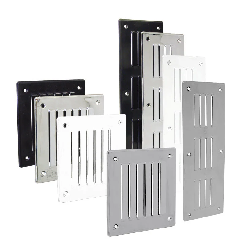 Ventilatierooster 255 mm x 90 mm – Zwart of Grijs