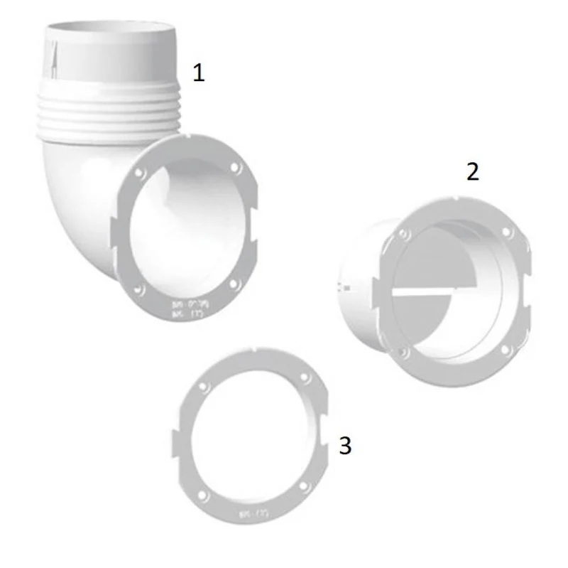 VENTILATOR CONNECTOR,, 76mm,