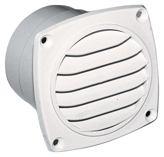 Ventilatierooster abs 92x92mm wit