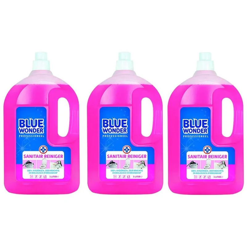 Blue Wonder Professioneel Sanitair-reiniger Dop - 3 stuks + gratis KD Spons