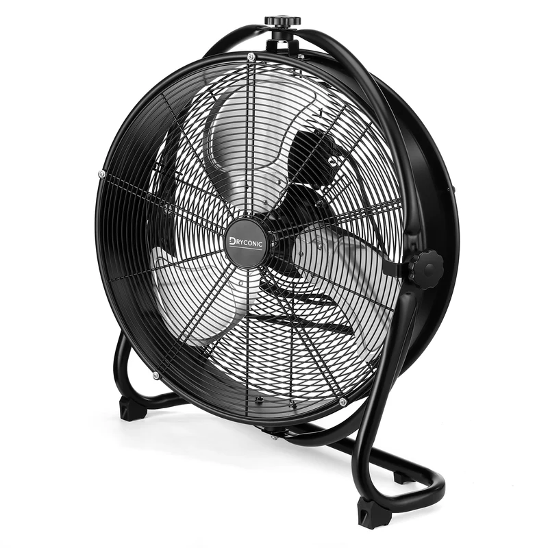 Dryconic 500mm. Professionele Ventilator met Beugel 360 Graden Draaibaar met 3 Snelheden en Ophangsysteem Voor Wandmontage