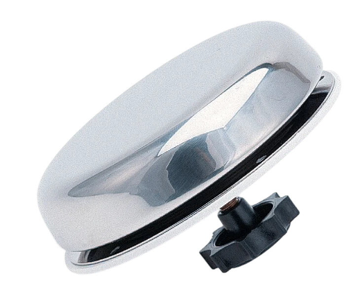 Rvs dekventilator 75mm