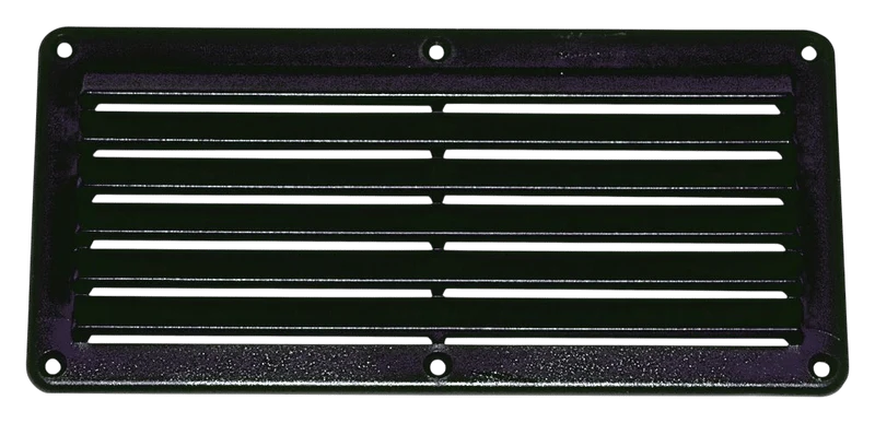 ABS ventilatie rooster zwart 261x125mm