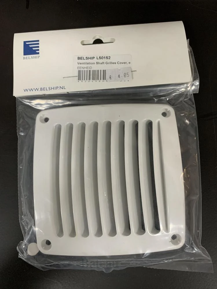 Ventilatierooster 92 x 92 mm Wit