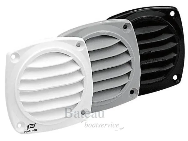 Ventilatierooster wit zwart of grijs