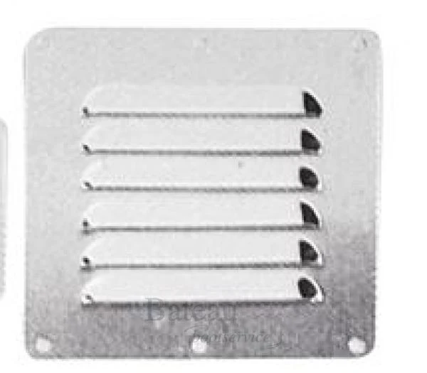 Ventilatierooster RVS 114 x 125 mm