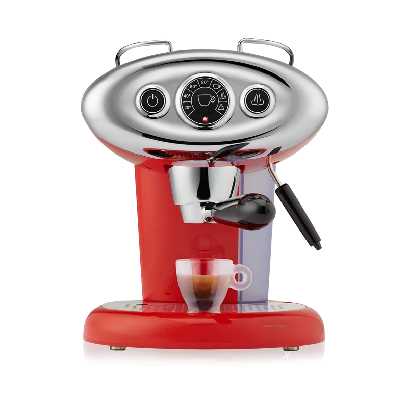 Illy X7.1 rood 15 Bar en stalen watertank