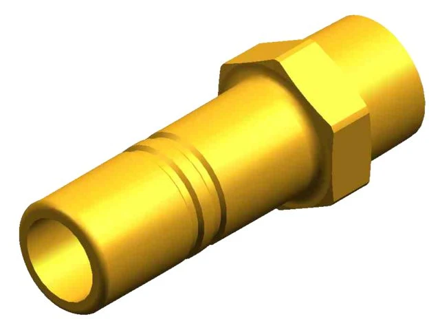 Whale WX1563 Adapter 3/8" NPT male 15mm messing