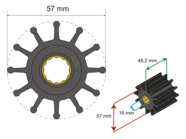 Albinus Premium Impeller kit nr. 06-01-014