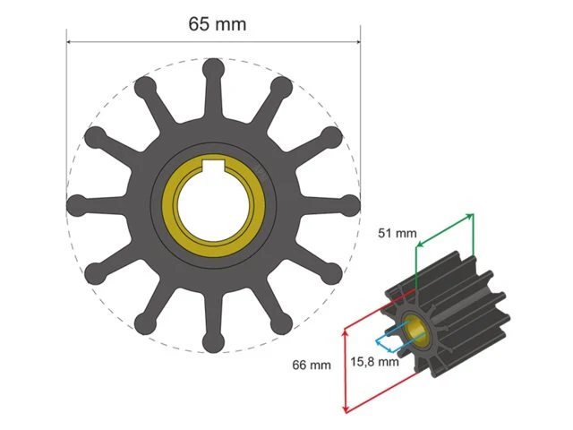 Albinus Premium Impeller kit nr. 06-01-019