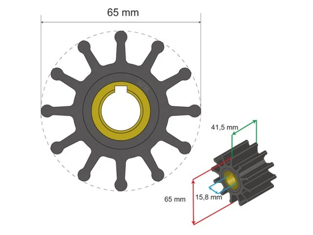 Albinus Premium Impeller kit nr. 06-01-018