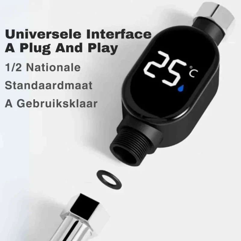 ThermoGauge - Digitale kraan thermometer met LED display