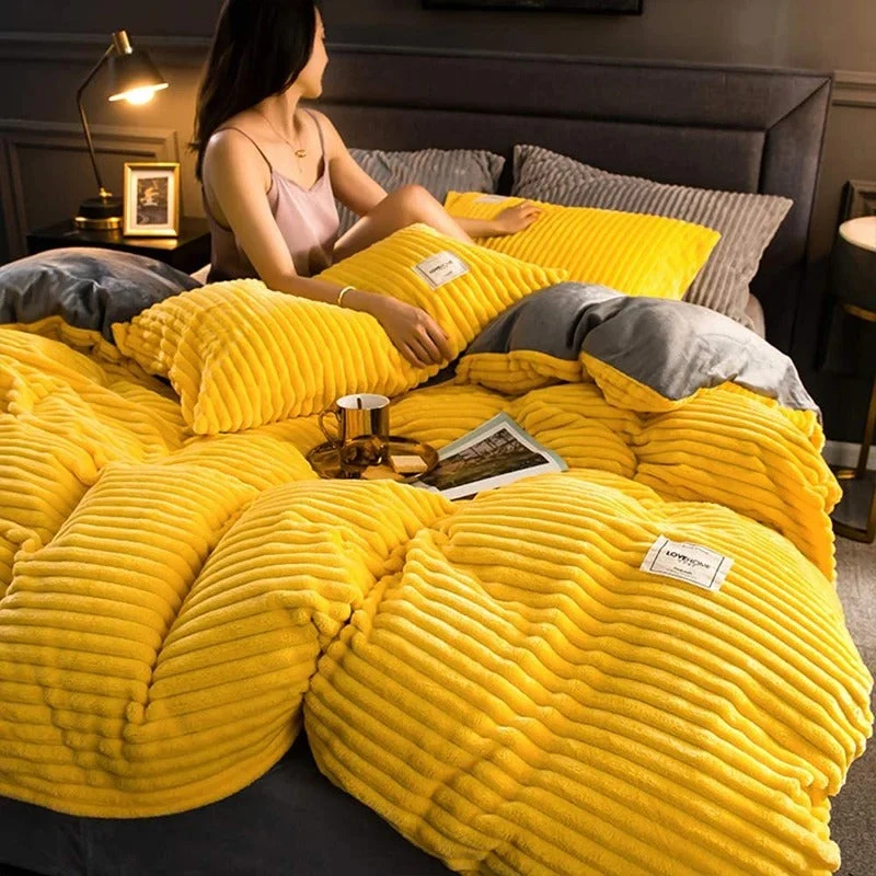 Home Sleep - Fluwelen Fleece Dekbedovertrek