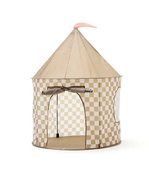 Tent check khaki