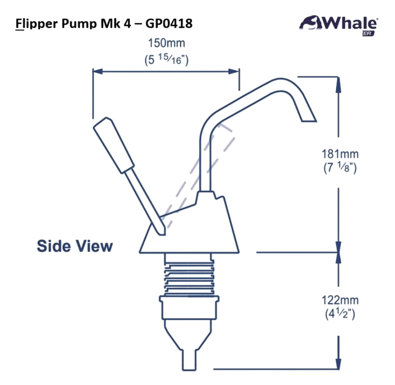 Whale GP0418 Flipper pomp Fresh standaard Mk4