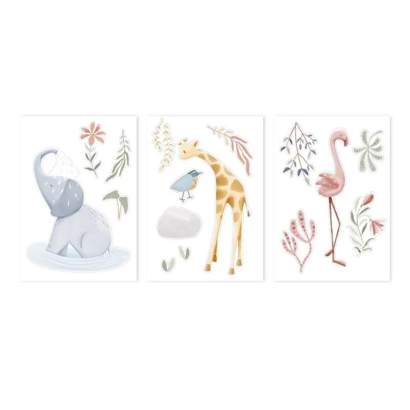 Little Dutch Muursticker Blooming Safari