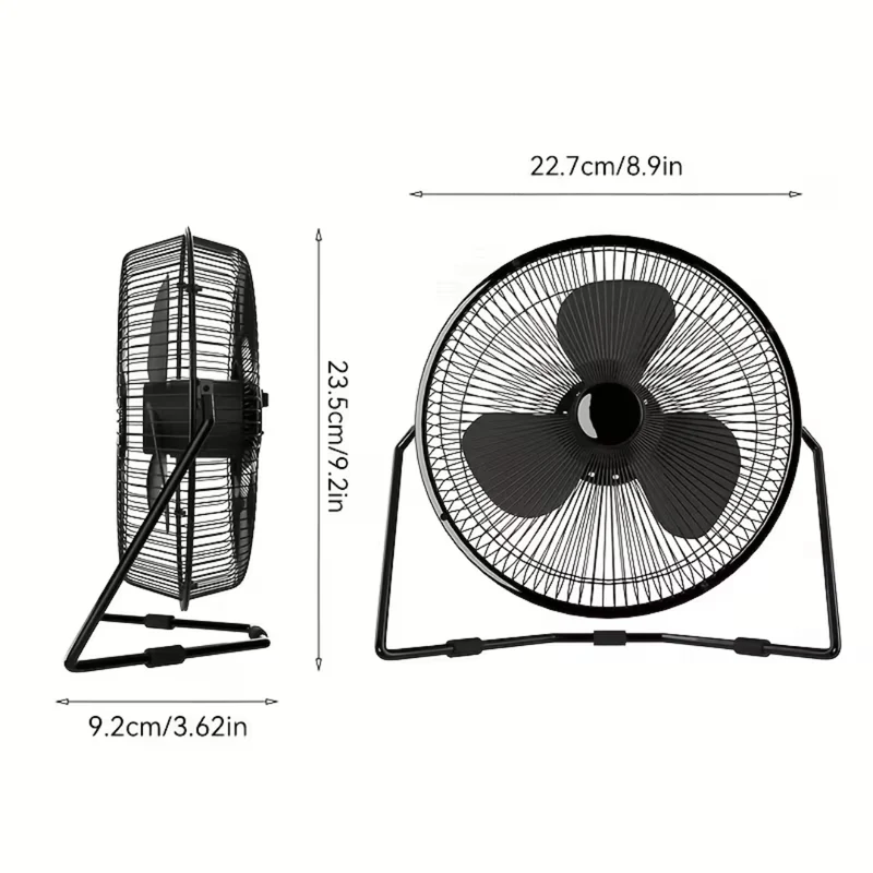 Ventilator - USB Tafelventilator met 360° Draaibare Kop