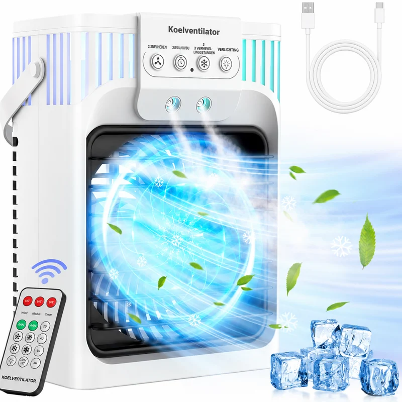 Draagbare Airconditioner - 5-in-1 Luchtkoeler met Afstandsbediening
