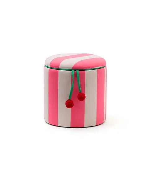 Kid's Concept Poef Cilinder Met Opbergruimte Roze