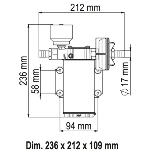 Marco Waterdruksysteem ALL6/E, 12/24V