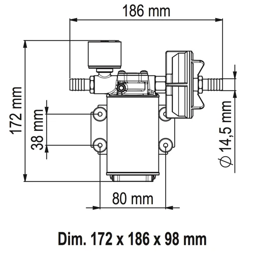 Marco Waterdruksysteem ALL3/E, 12/24V