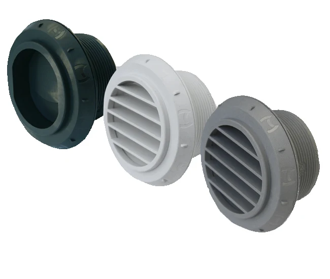 Isotherm luchtuitblaasrooster ø90mm zwart